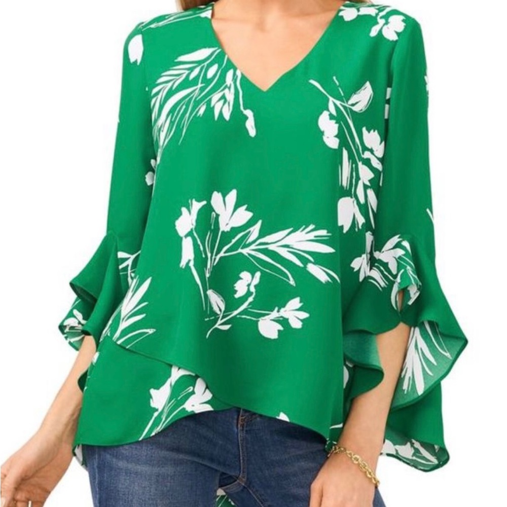 NWT Vince Camuto Green Blouse